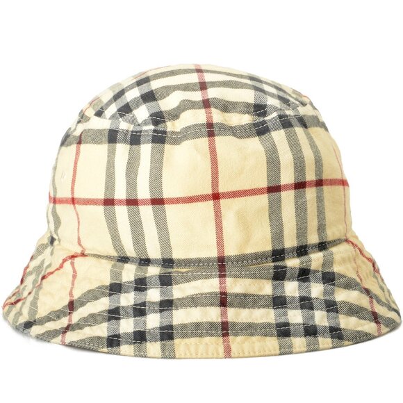 Burberry Classic Multi-Color Check Print Bucket Hat Size L - Picture 1 of 6